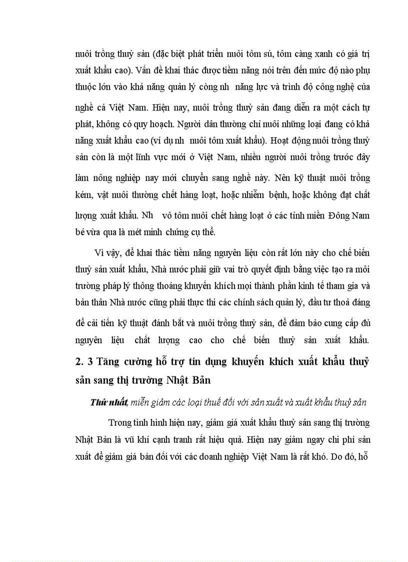 image for page Xuất khẩu hàng thuỷ sản của Việt Nam sang thị trường Nhật Bản từ 1995 đến nay - Thực trạng và giải pháp