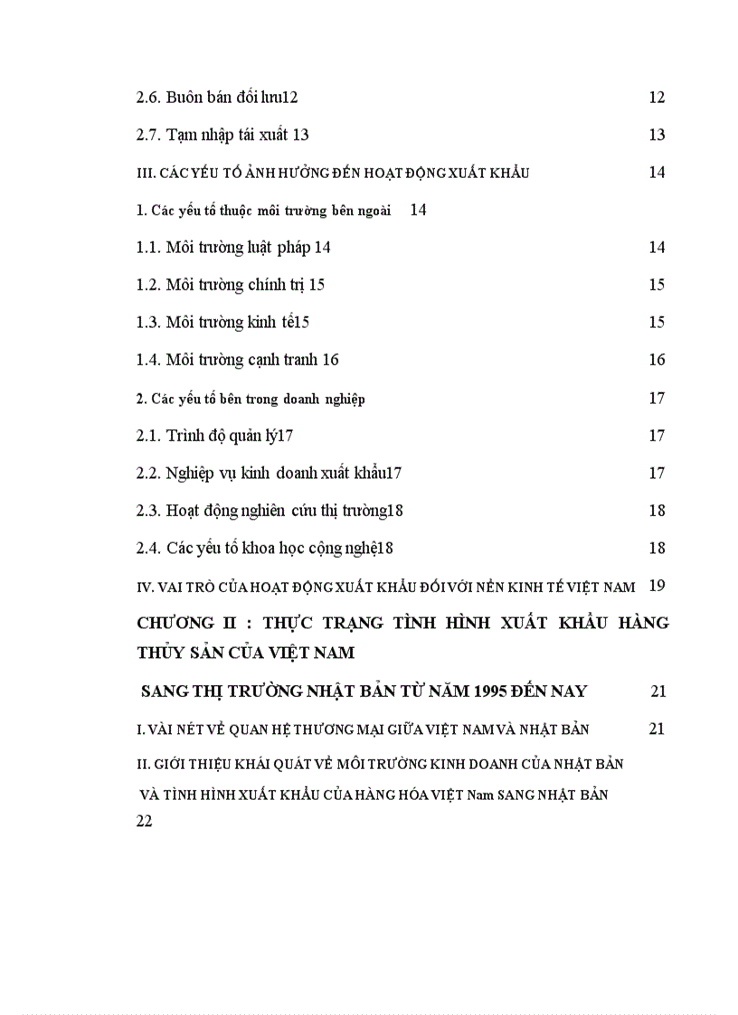 image for page Xuất khẩu hàng thuỷ sản của Việt Nam sang thị trường Nhật Bản từ 1995 đến nay - Thực trạng và giải pháp