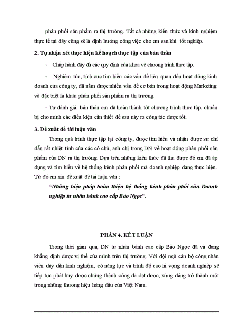 image for page Những biện pháp hoàn thiện hệ thống kênh phân phối của Doanh nghiệp tư nhân bánh cao cấp Bảo Ngọc