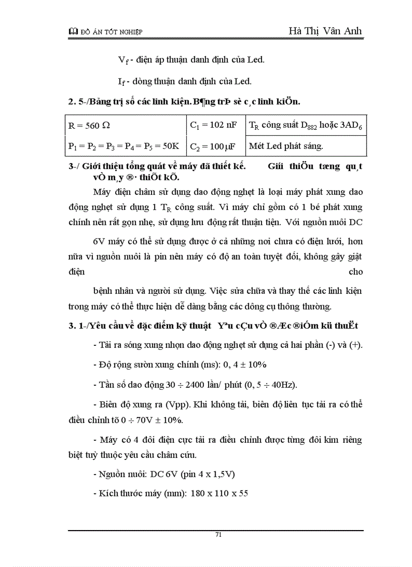 image for page Thiết kế máy điện châm dùng dao động nghẹt