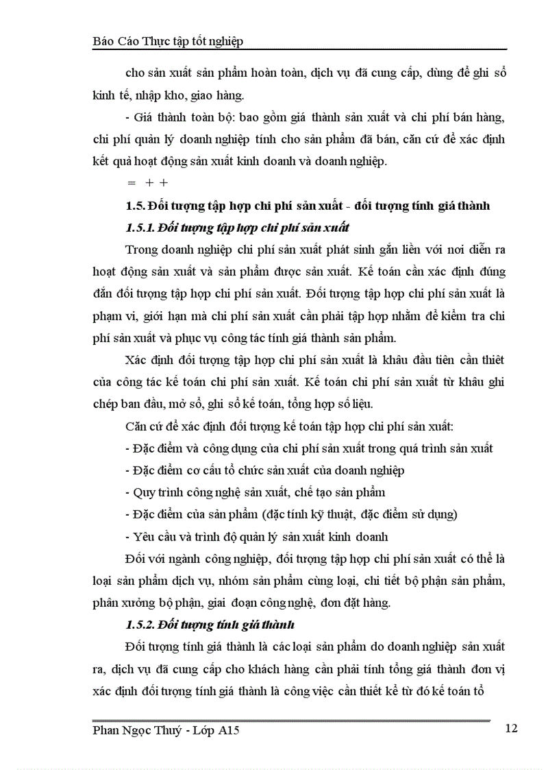 image for page Kế toán chi phí sản xuất và tính giá thành sản phẩm tại Công ty may Chiến Thắng