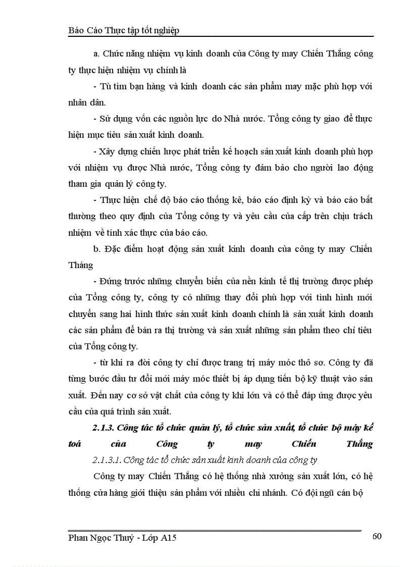 image for page Kế toán chi phí sản xuất và tính giá thành sản phẩm tại Công ty may Chiến Thắng