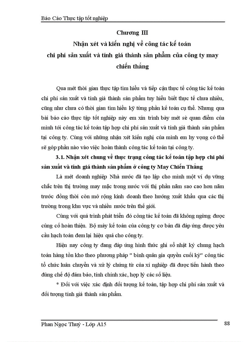 image for page Kế toán chi phí sản xuất và tính giá thành sản phẩm tại Công ty may Chiến Thắng