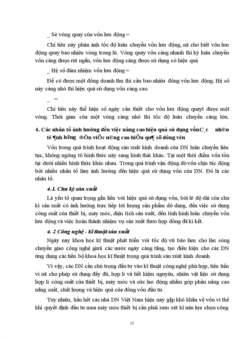 Một số giải pháp nâng cao hiệu quả sử dụng vốn trong các doanh nghiệp Nhà nước