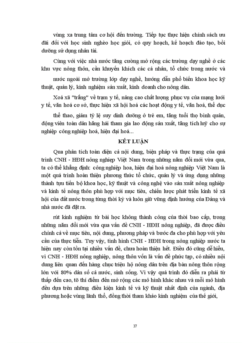 image for page Công nghiệp hoá - hiện đại hoá nông nghiệp nông thôn ở nước ta thực trạng và giải pháp đề tài nghiên cứu nội dung sau