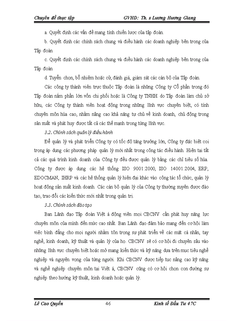 image for page Đầu tư phát triển tại Công ty Cổ phần Tập đoàn đầu tư thương mại công nghiệp Việt Á. Thực trạng và giải pháp