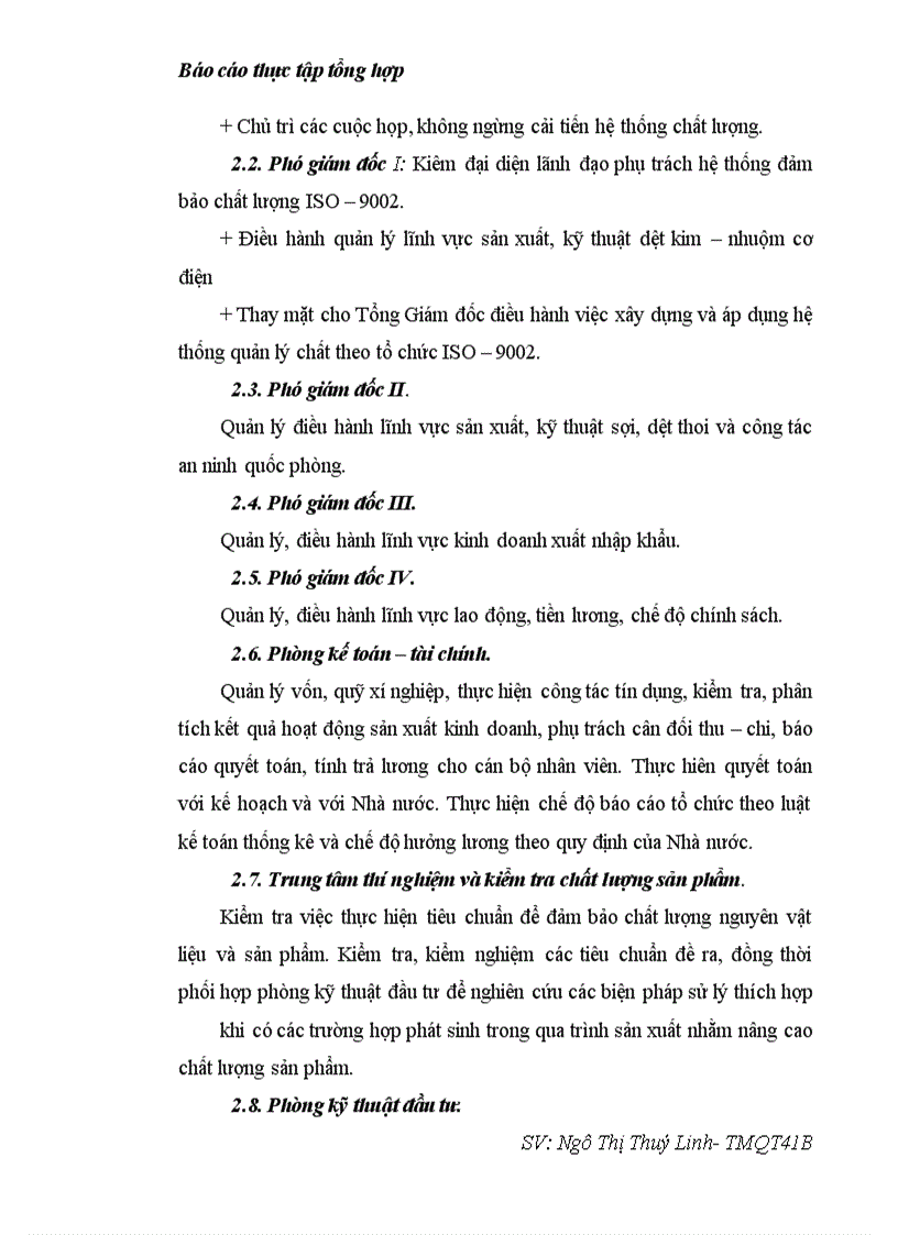 image for page Báo cáo thực tập tại Công ty Dệt May Hà Nội