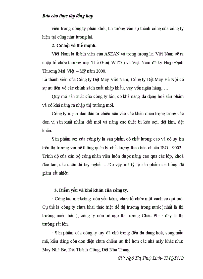 image for page Báo cáo thực tập tại Công ty Dệt May Hà Nội