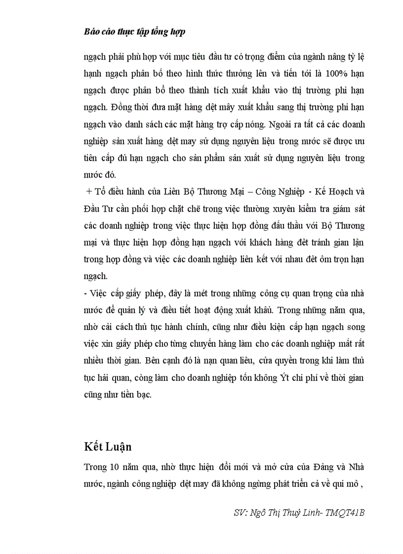 image for page Báo cáo thực tập tại Công ty Dệt May Hà Nội