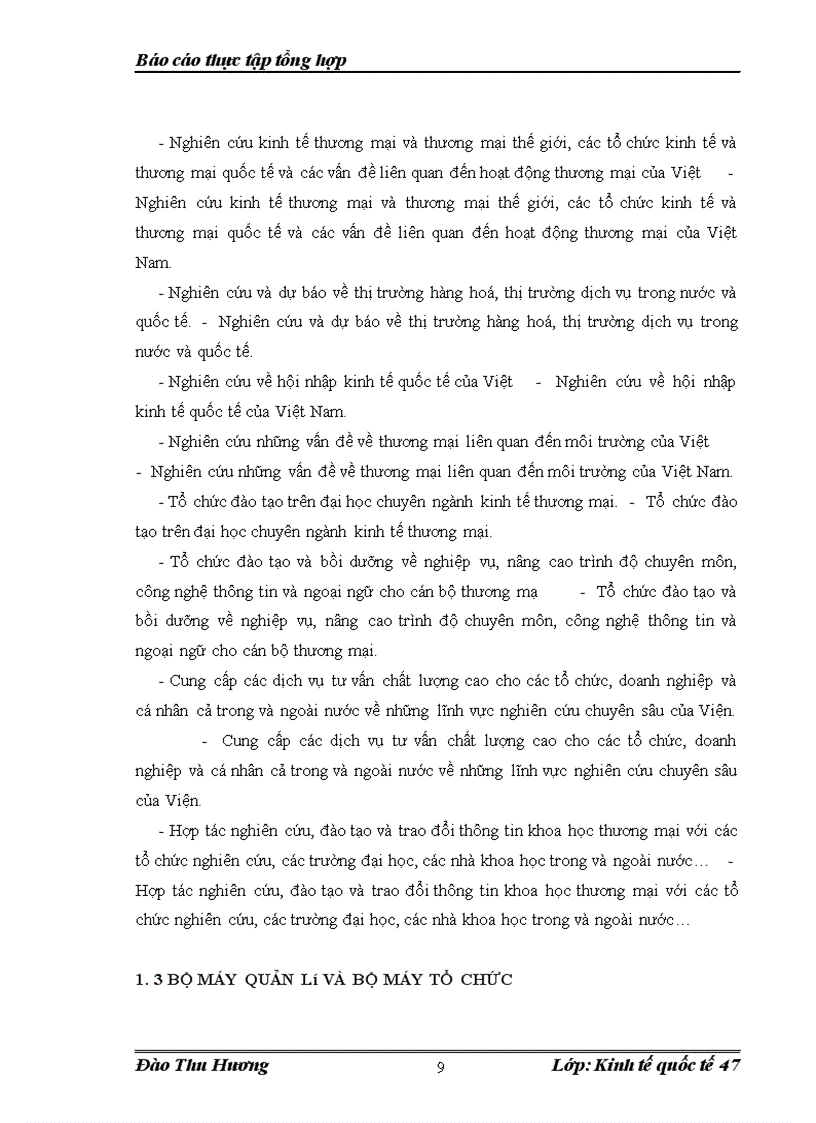 image for page Hoạt động của viện nghiên cứu thương mại