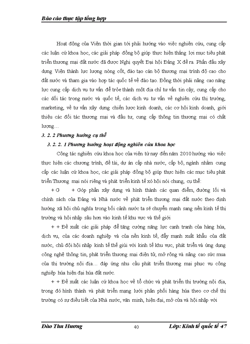 image for page Hoạt động của viện nghiên cứu thương mại