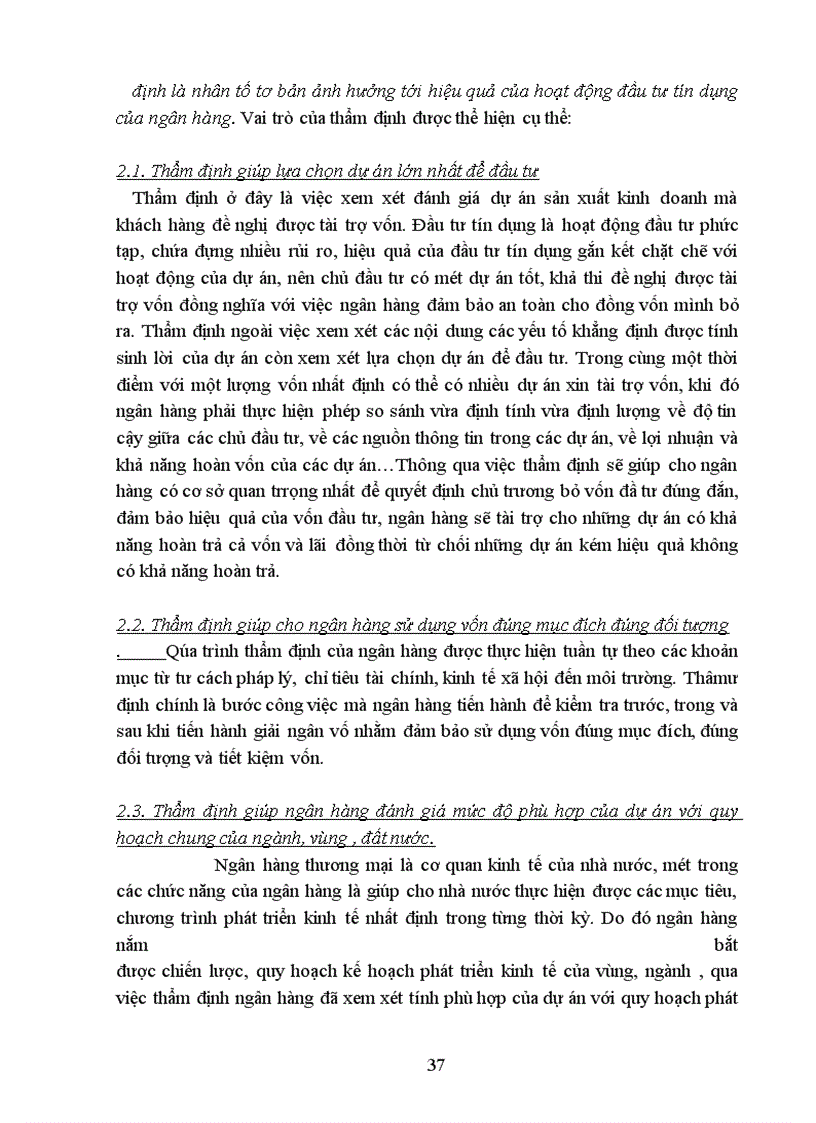 image for page Công tác thẩm định dự án đầu tư nhằm nâng cao hiệu quả đầu tư tín dụng tại ngân hàng No & PTNT láng hạ