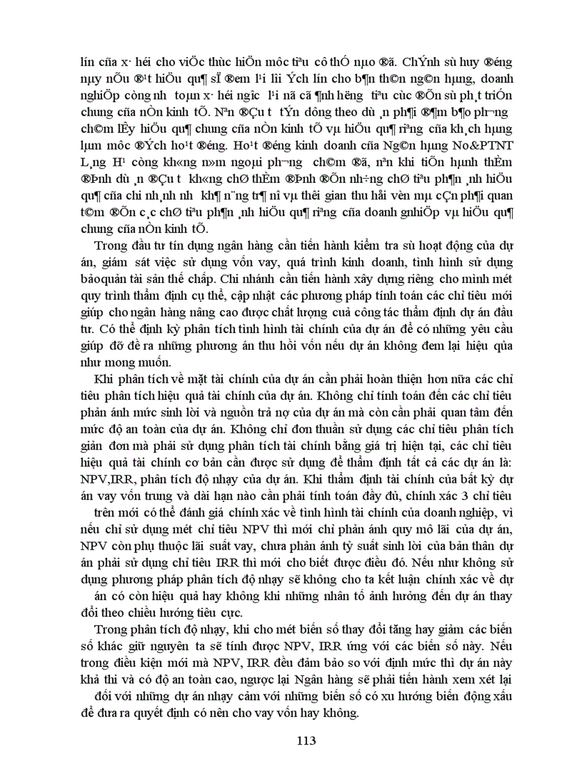 image for page Công tác thẩm định dự án đầu tư nhằm nâng cao hiệu quả đầu tư tín dụng tại ngân hàng No & PTNT láng hạ