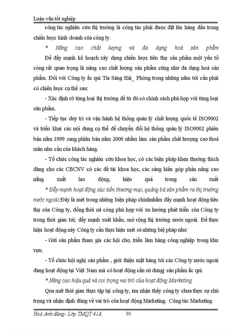 image for page Một số biện pháp nhằm đẩy mạnh hoạt động tiêu thụ sản phẩm ở công ty ắc quy Tia Sáng Hải Phòng