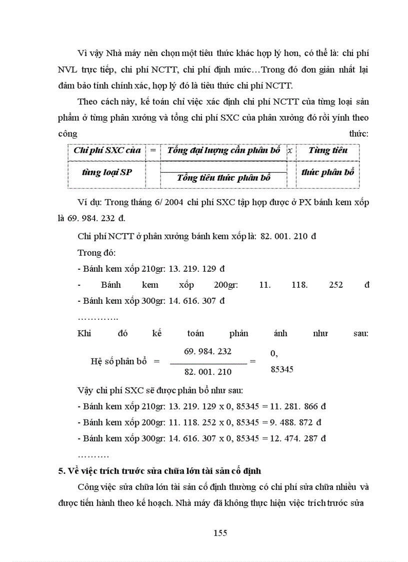 image for page Hoàn thiện công tác kế toán chi phí sản xuất và tính giá thành sản phẩm tại Nhà máy bánh kẹo cao cấp Hữu Nghị.