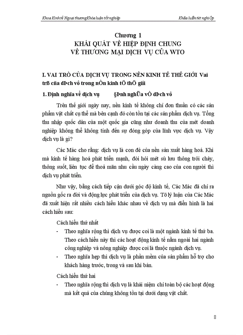 image for page Hiệp định chung về thương mại dịch vụ của WTO và các giải pháp mở cửa thị trường dịch vụ Việt Nam trong điều kiện gia nhập WTO