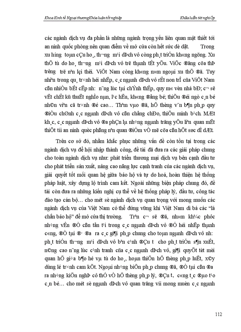 image for page Hiệp định chung về thương mại dịch vụ của WTO và các giải pháp mở cửa thị trường dịch vụ Việt Nam trong điều kiện gia nhập WTO