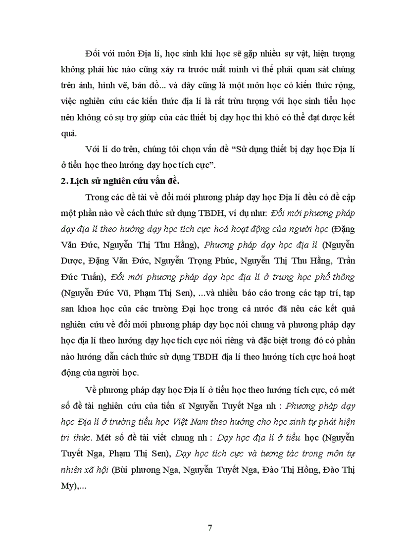 image for page Sử dụng thiết bị dạy học Địa lí ở tiểu học theo hướng dạy học tích cực