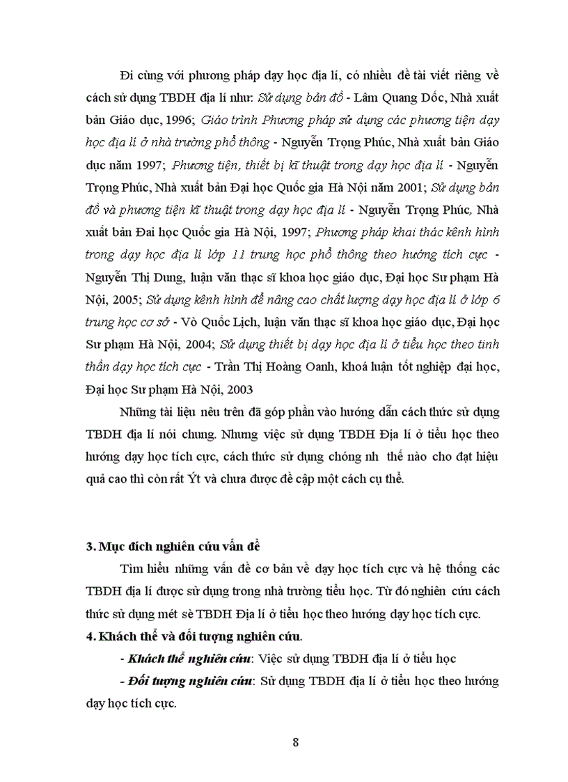 image for page Sử dụng thiết bị dạy học Địa lí ở tiểu học theo hướng dạy học tích cực