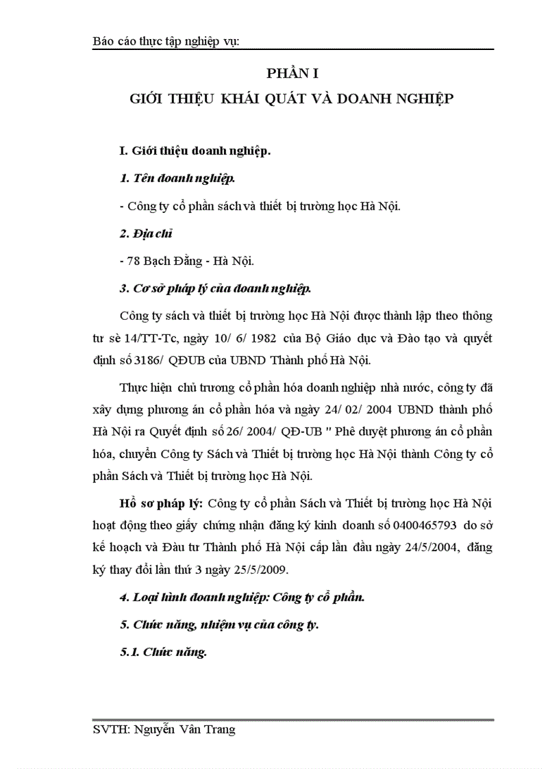 image for page Báo cáo thực tập tại Công ty cổ phần sách và thiết bị trường học Hà Nội.