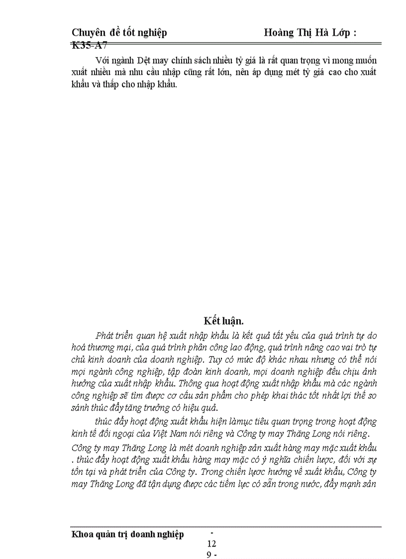 image for page Một số giải pháp nhằm thúc đẩy hoạt động xuất khẩu hàng may mặc ở công ty may Thăng Long làm chuyên đề tốt nghiệp của mình