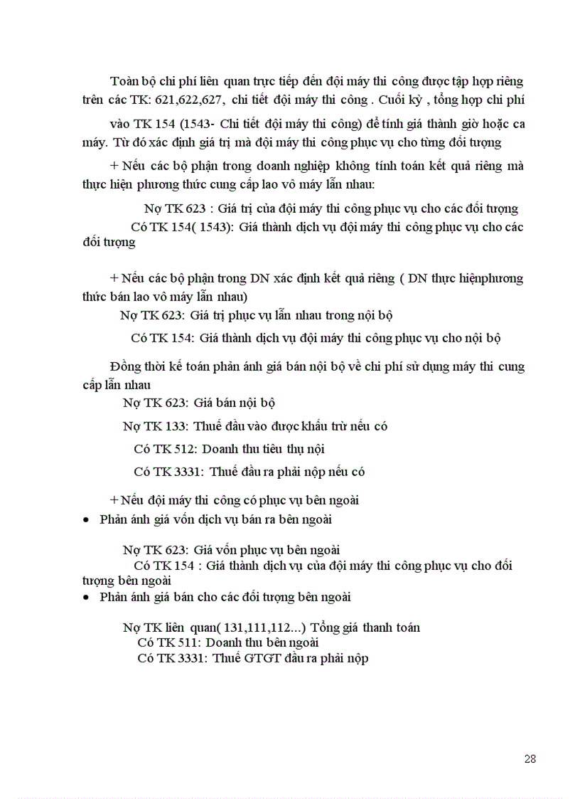 image for page Hạch toán chi phí sản xuất và tính giá thành sản phẩm Xây lắp