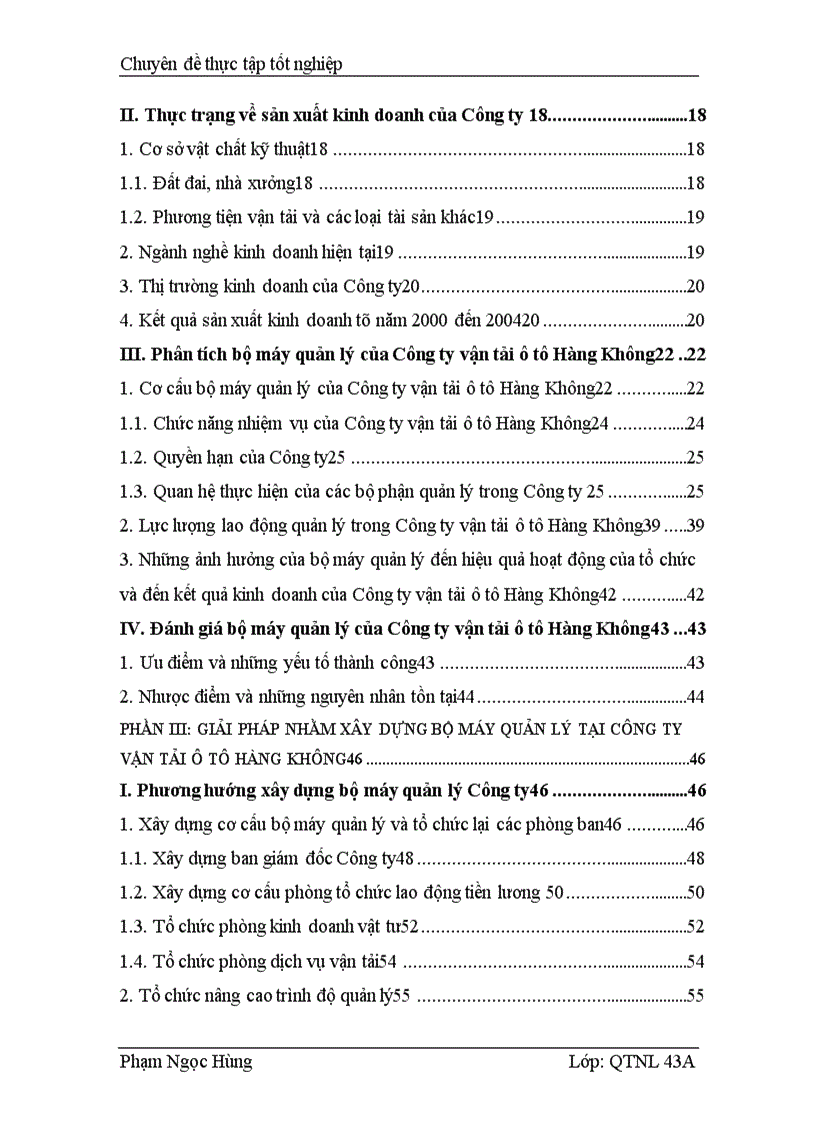 image for page Xây dựng cơ cấu tổ bộ máy quản lý tại Công ty vận tải ô tô Hàng Không