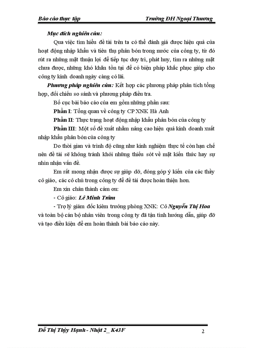 image for page Hoạt động nhập khẩu phân bón và tình hình tiêu thụ phân bón trong nội địa của công ty CP XNK Hà Anh