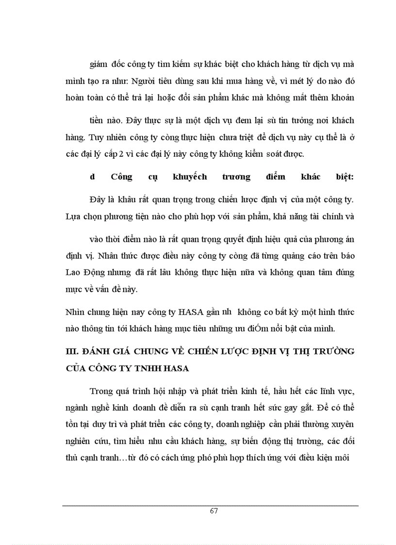 image for page Xây dựng chiến lược định vị thị trường cho các sản phẩm điện tử điện lạnh của công ty TNHH HASA