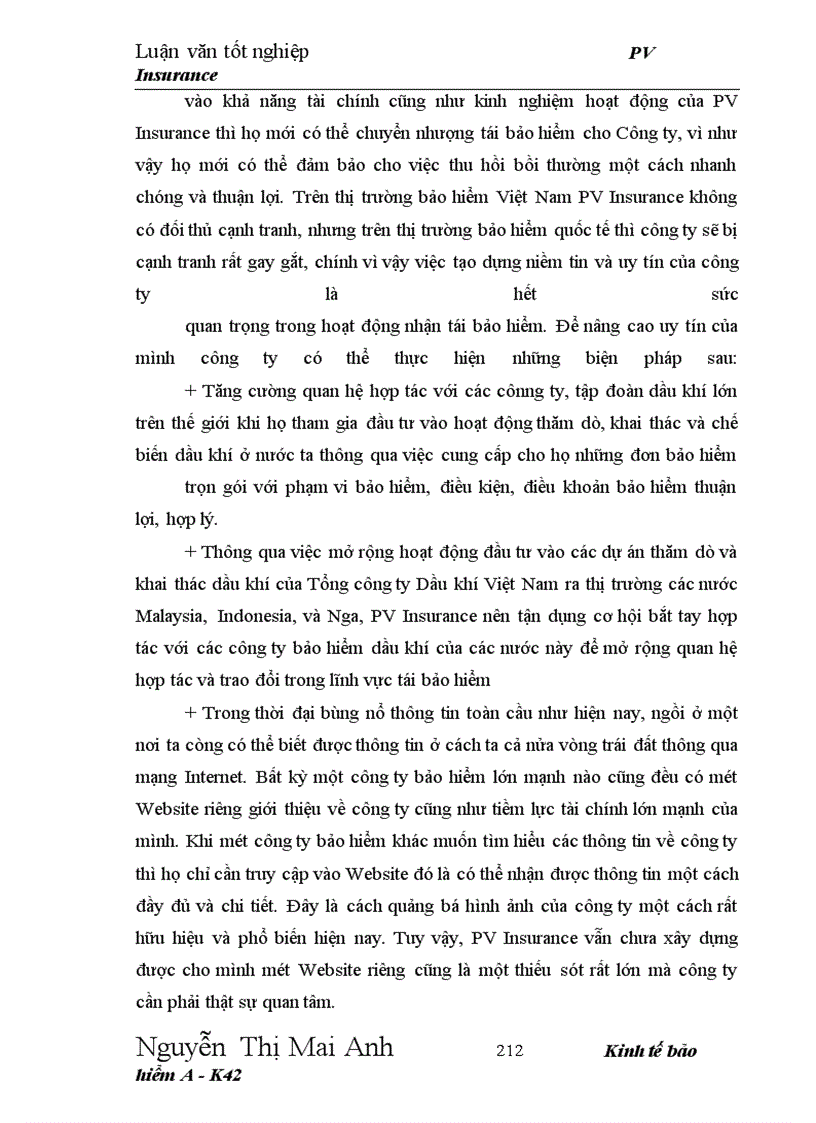 image for page Hoạt động tái bảo hiểm dầu khí tại công ty bảo hiểm dầu khí Việt Nam