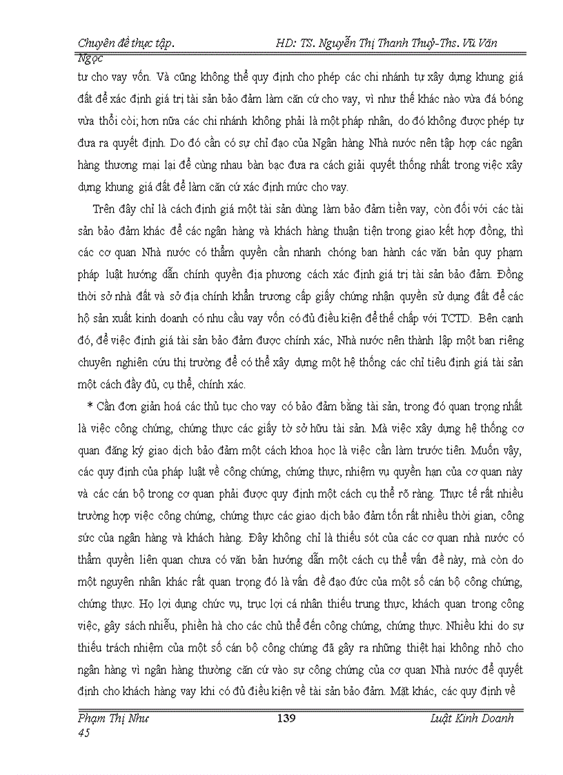 image for page Quy chế pháp lý về bảo đảm tiền vay và thực tiễn áp dụng tại chi nhánh NHNN & PTNT Láng Hạ