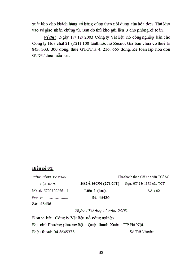 image for page Hoàn thiện công tác kế toán tiêu thụ và xác định kết quả tiêu thụ thành phẩm ở Công ty TNHH Vật liệu nổ công nghiệp