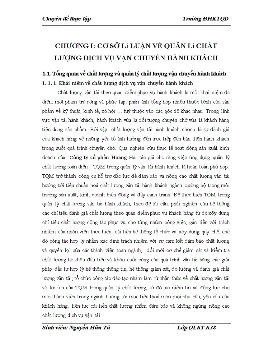 image for page Báo cáo thực tập tại Công ty cổ phần Hoàng Hà