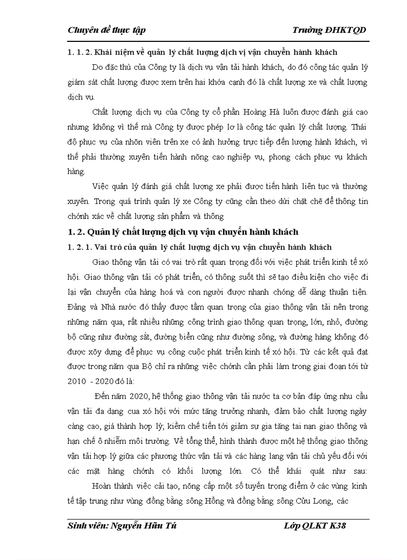 image for page Báo cáo thực tập tại Công ty cổ phần Hoàng Hà