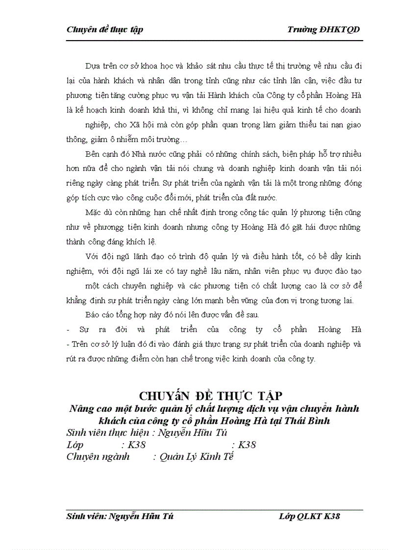 image for page Báo cáo thực tập tại Công ty cổ phần Hoàng Hà