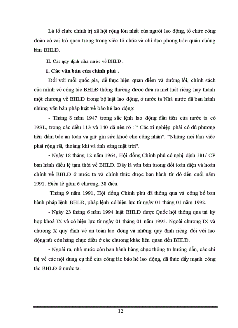 image for page Nhận xét đánh giá, kiến nghị về công tác BHLĐ và các giải pháp cải thiện ĐKLĐ chăm sóc sức khoẻ NLĐ tại công ty.