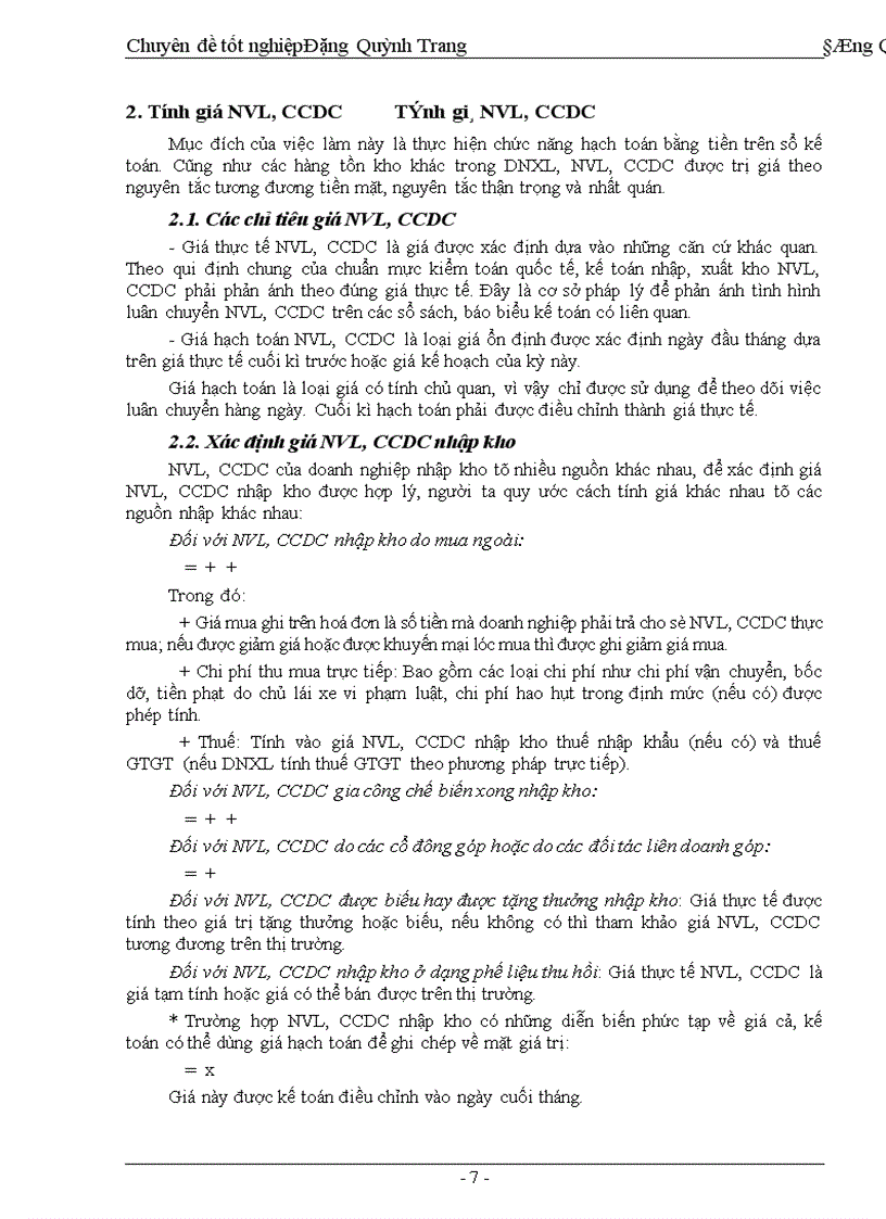 image for page Hoàn thiện công tác tổ chức hạch toán nguyên vật liệu, công cụ dụng cụ với việc nâng cao hiệu quả sử dụng vốn lưu động ở Công ty Phát triển kỹ thuật xây dựng