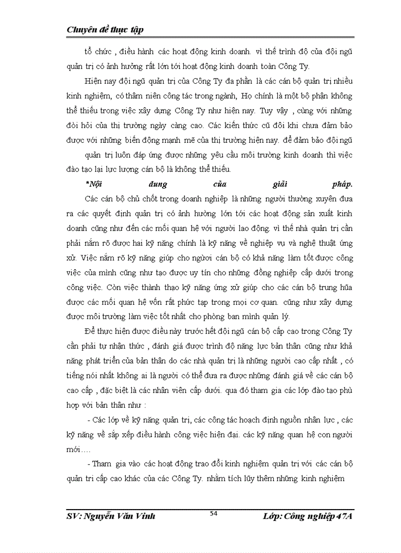 image for page Một số giải pháp hoàn thiện công tác quản trị nhân lực trong công ty Dệt 19-5