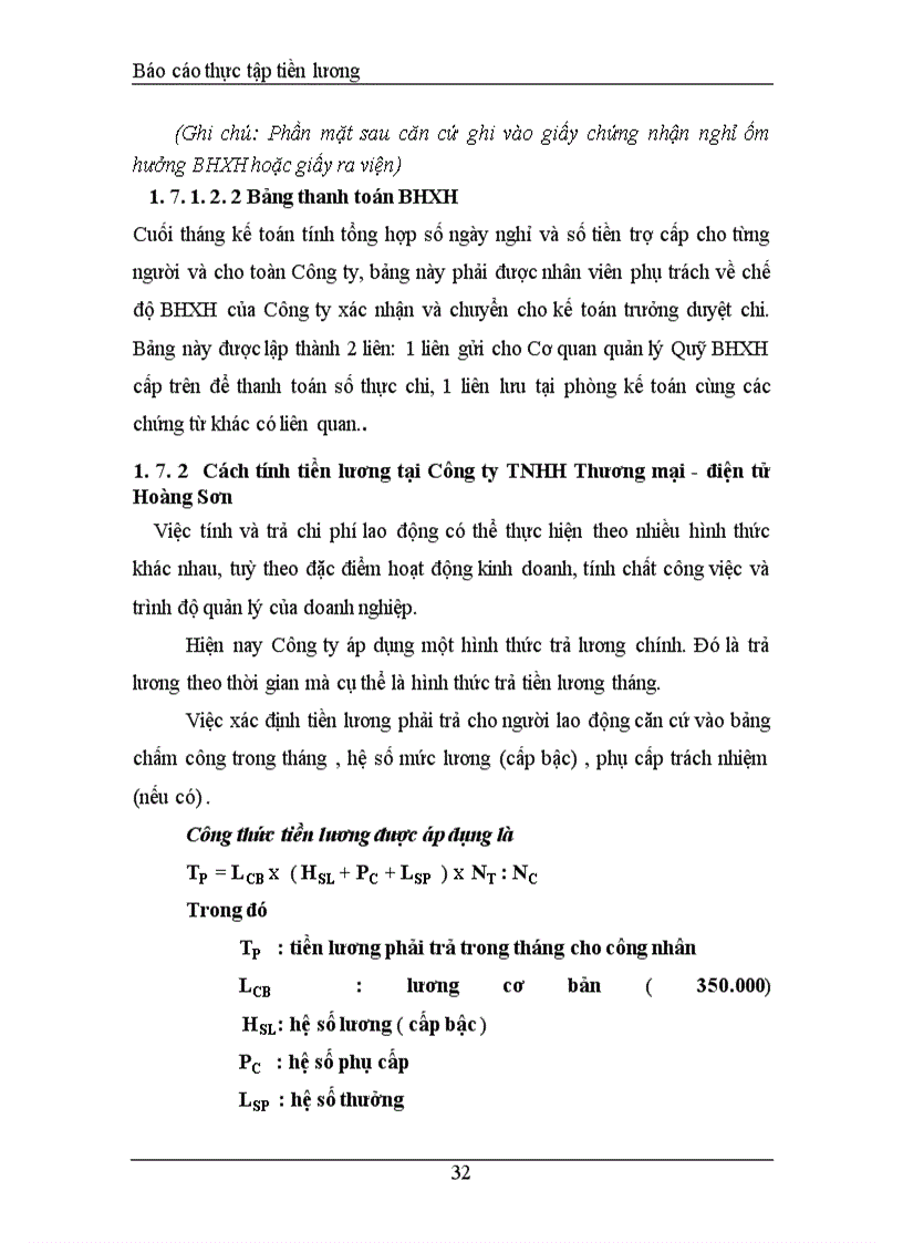 image for page Kế toán tiền lương và các khoản trích theo lương tại Công ty TNHH Thương mại -điện tử Hoàng Sơn