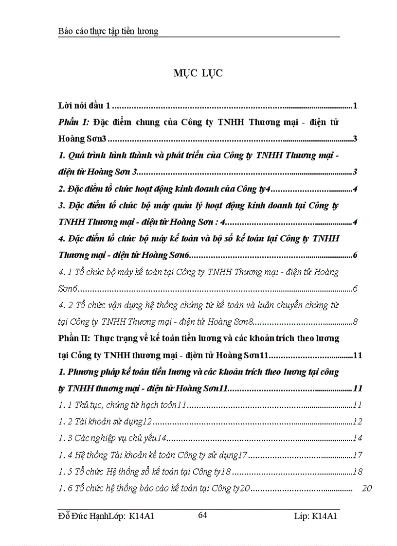 image for page Kế toán tiền lương và các khoản trích theo lương tại Công ty TNHH Thương mại -điện tử Hoàng Sơn