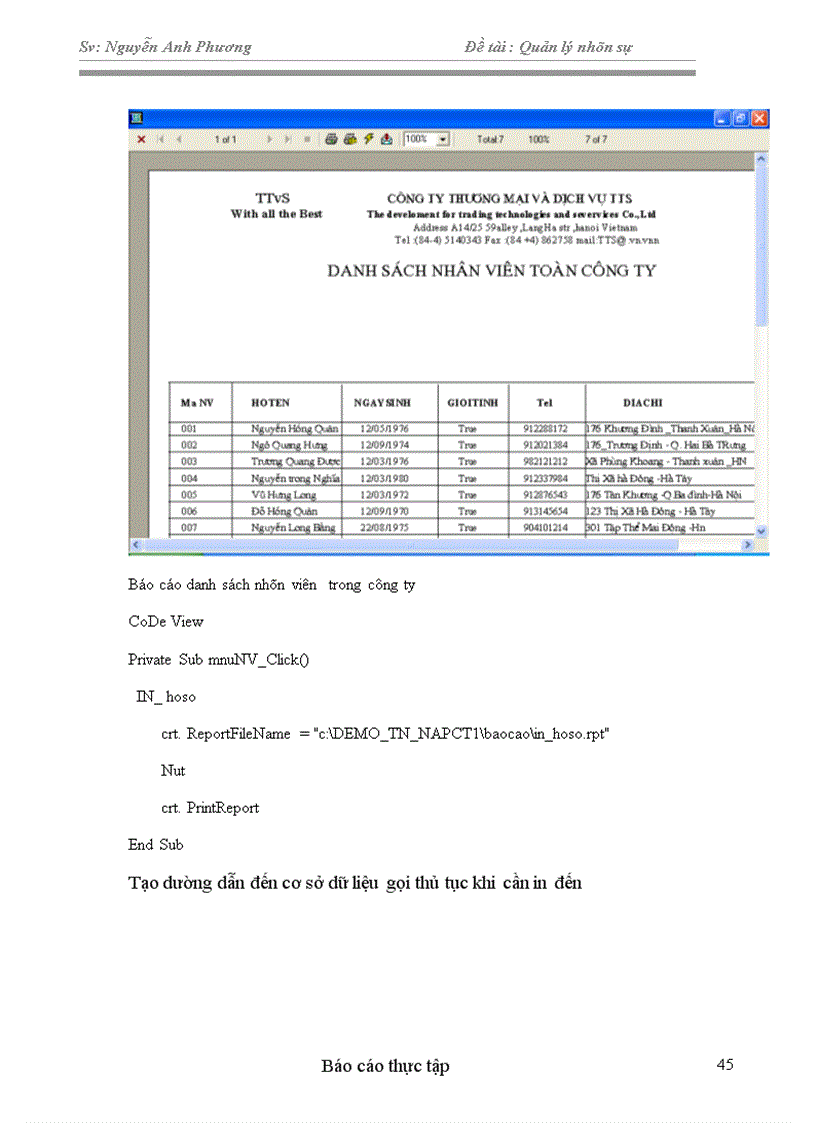 image for page Xây dựng chương trình quản lý nhân sự tại công ty thương mại & dịch vụ TTS