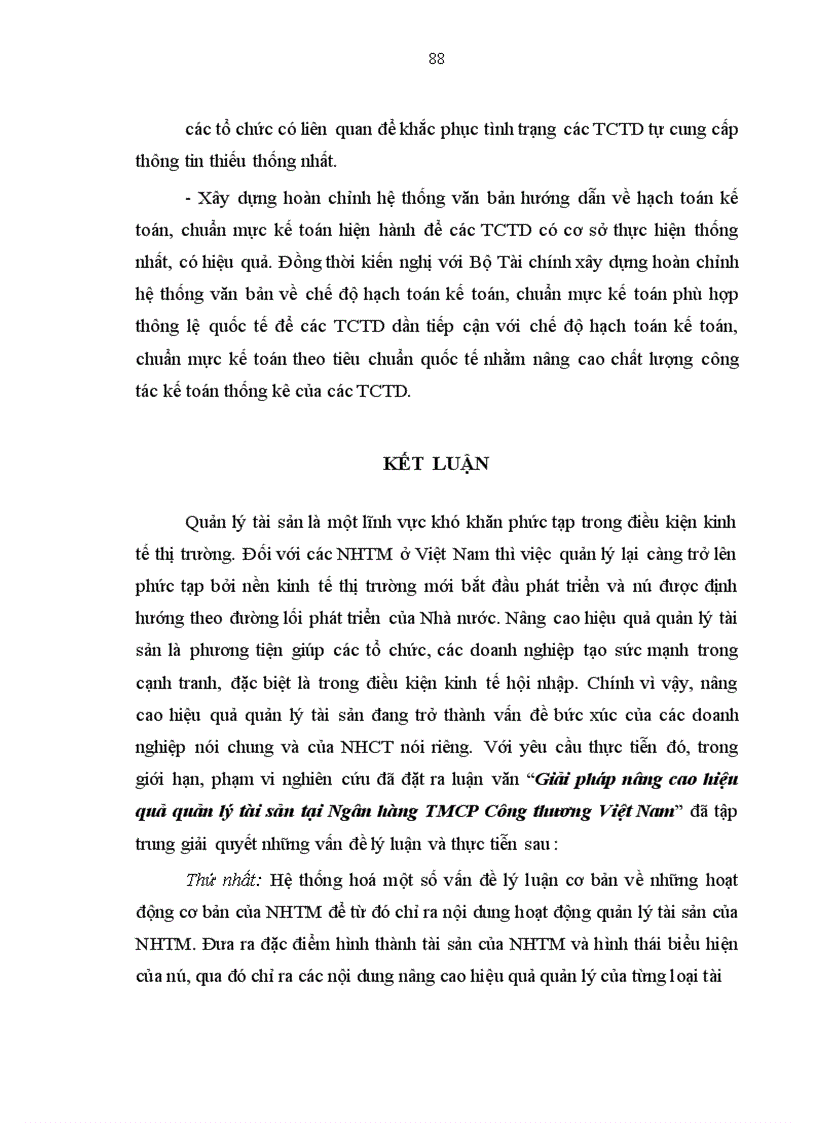 image for page Nâng cao hiệu quả quản lý tài sản tại Ngân hàng thương mại cổ phần Công thương Việt Nam.