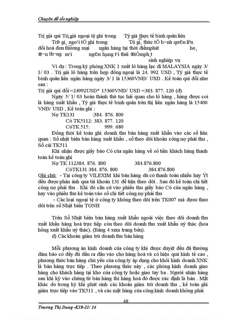 image for page Kế toán bán hàng và xác đinh kết quả bán hàng ở công ty XNK và hợp tác đầu tư -VILEXIM