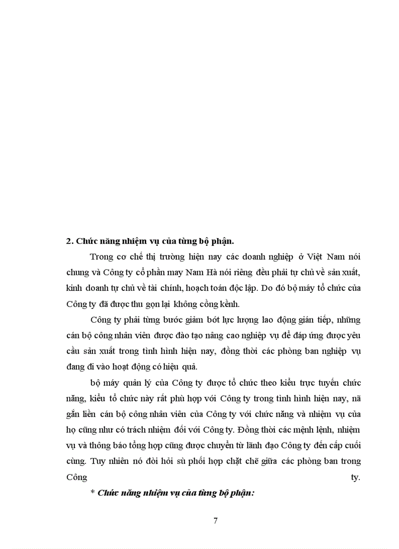 image for page Báo cáo thực tập tại Công ty cổ phần may Nam Hà.