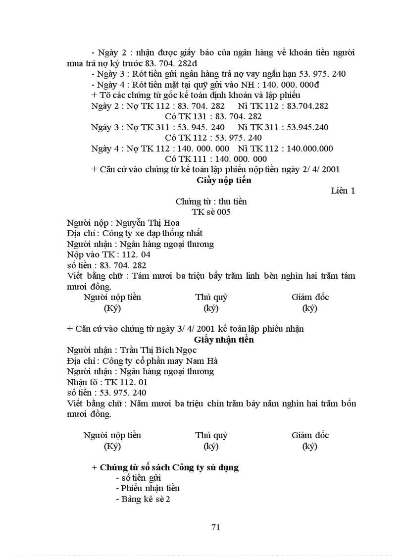 image for page Báo cáo thực tập tại Công ty cổ phần may Nam Hà.