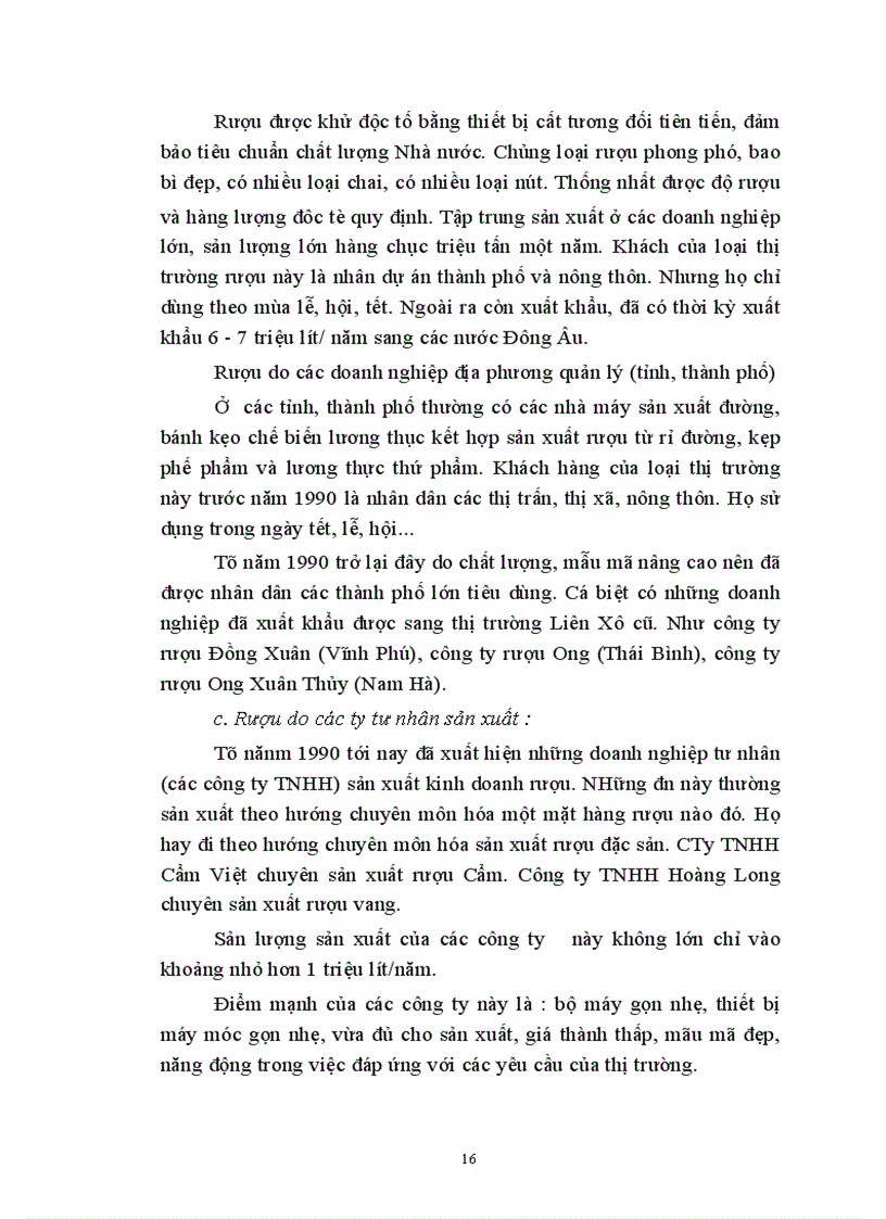 image for page Thị trường rượu và một số giải pháp nhằm nâng cao hiệu quả của chiến lược sản phẩm ở công ty rượu Hà Nội