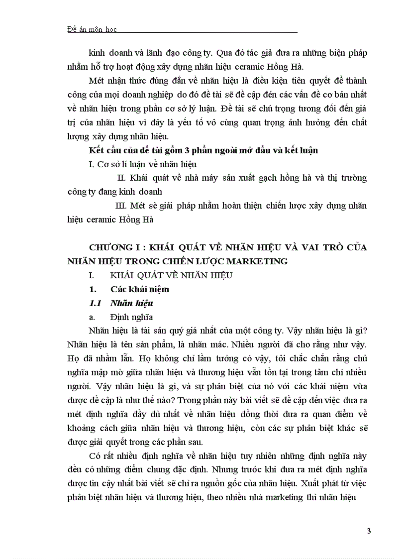 image for page Hoàn thiện chiến lược xây dưng nhãn hiệu Ceramic Hồng Hà