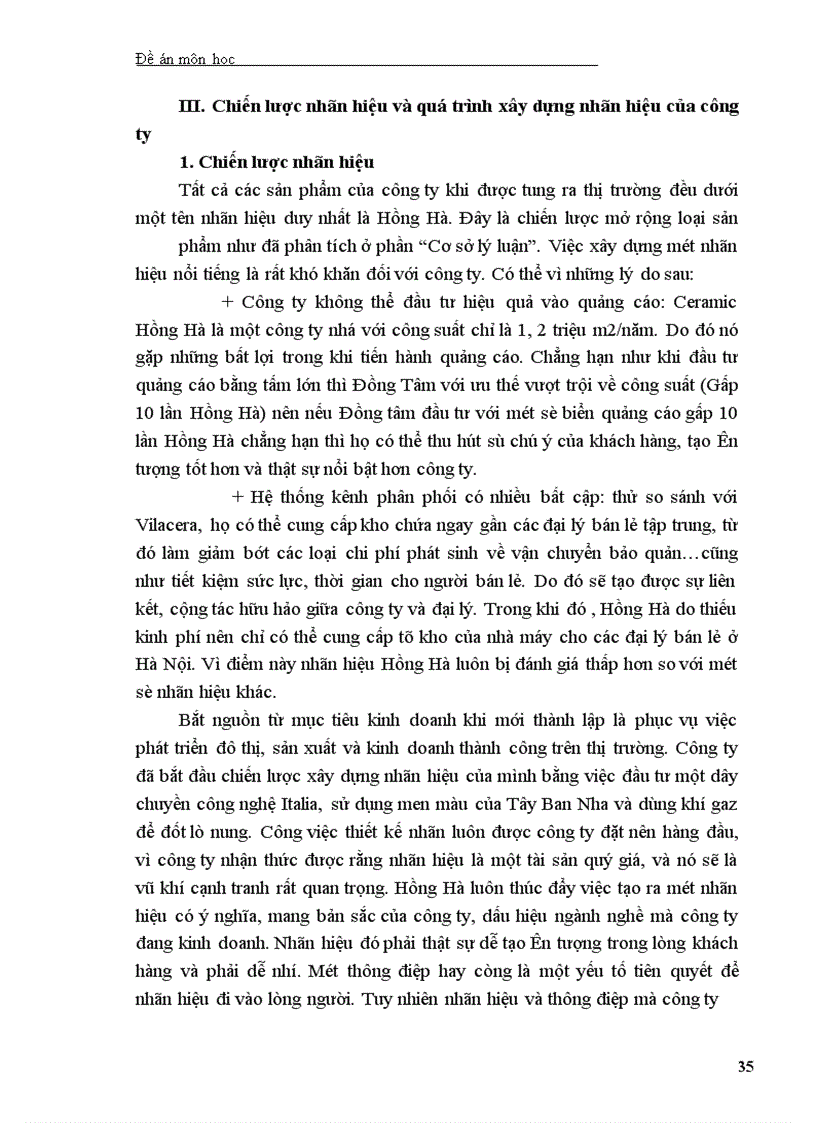 image for page Hoàn thiện chiến lược xây dưng nhãn hiệu Ceramic Hồng Hà