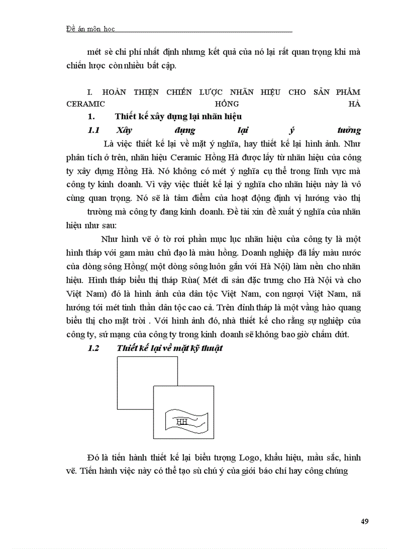 image for page Hoàn thiện chiến lược xây dưng nhãn hiệu Ceramic Hồng Hà