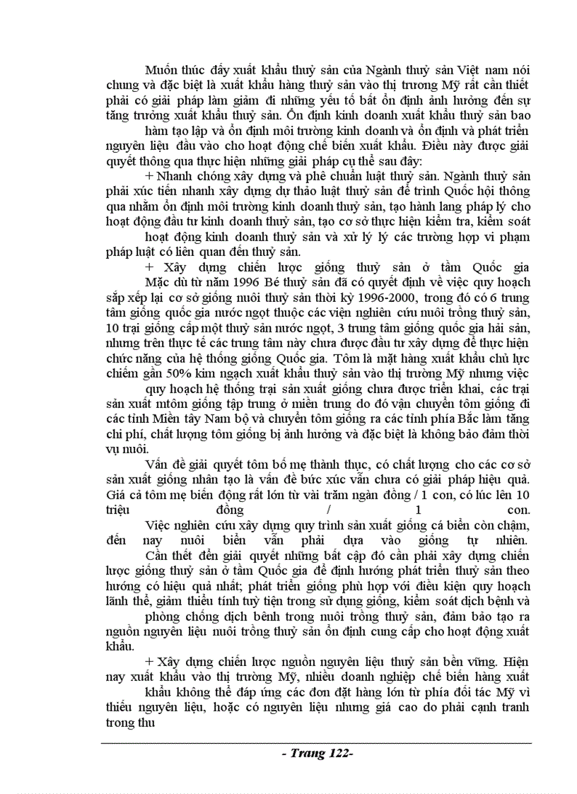 image for page Phương hướng và giải pháp thúc đẩy xuất khẩu hàng thuỷ sản của Ngành thuỷ sản Việt nam vào thị trường Mỹ